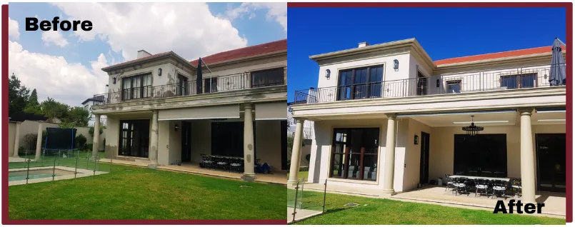 Home renovation before and after